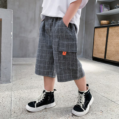 Детски панталон с джобове-широк модел