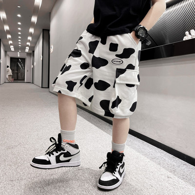 Детски панталони за момчета  широк модел с обемни джобове