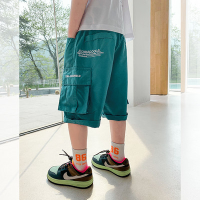 Детски къси панталони 3/4 дължина и странични джобове