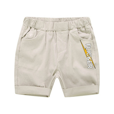 Къси летни панталони с цветна апликация