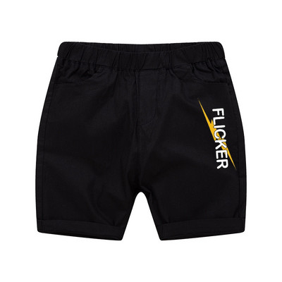 Къси летни панталони с цветна апликация