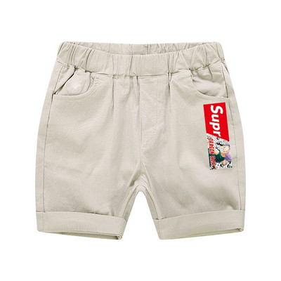 Къси летни панталони с цветна апликация