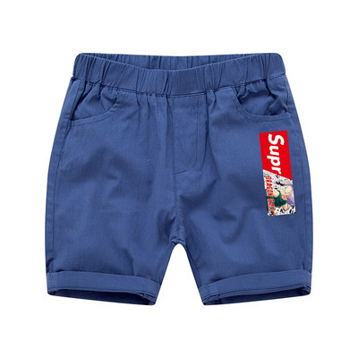 Къси летни панталони с цветна апликация