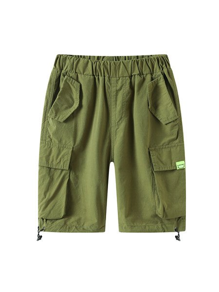 Детски панталон с 3/4 дължина - зелен цвят