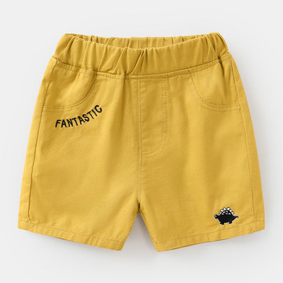 Детски къси панталони с бродерия и ластична талия