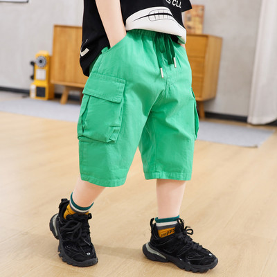 3/4 Детски панталони с джобове за момчета