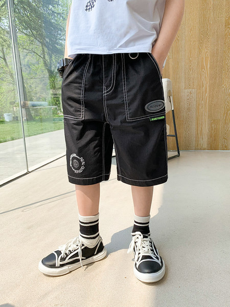 Ежедневни детски къси панталони с джобове за момчета