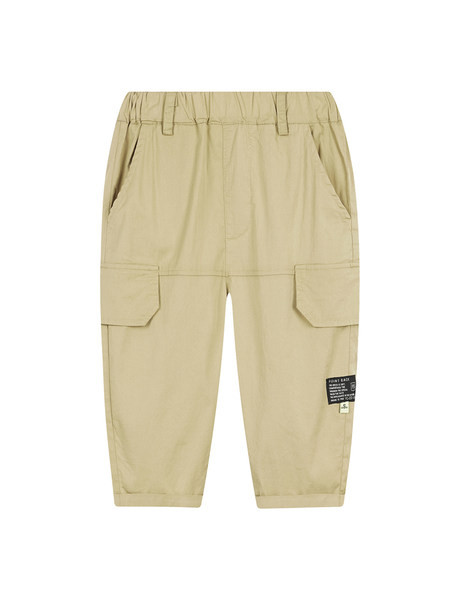 Детски панталони в бежов цвят - 3/4 дължина