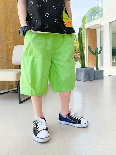 Детски къси шорти за момчета с дълбоки джобове 