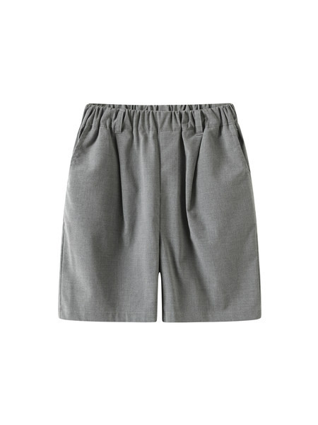 Ежедневни детски 3/4 панталони в сив цвят