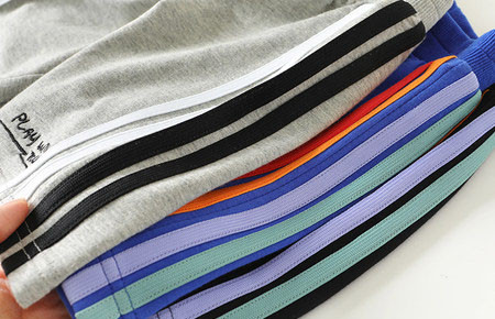 Детски ежедневни панталони с кант и ластична талия