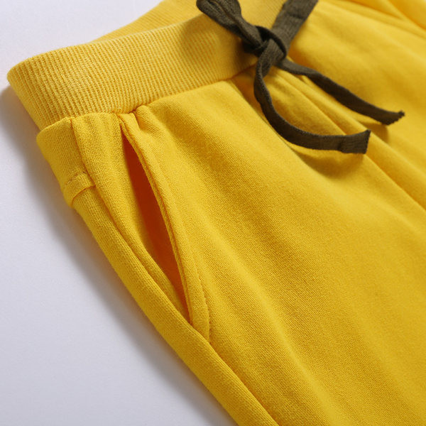 Ежедневни детски къси панталони с бродерия и връзки