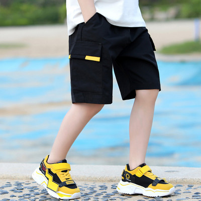 Детски къси панталони за момчета с дълбоки джобове