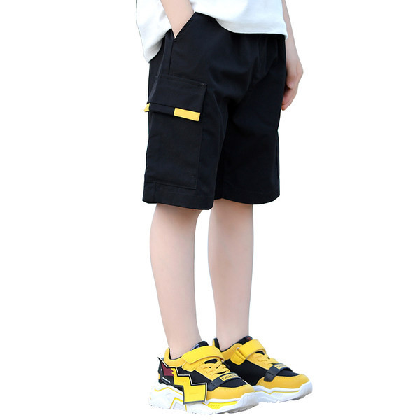 Детски къси панталони за момчета с дълбоки джобове