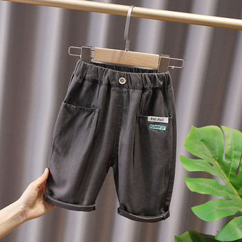 Casual παιδικό παντελόνι με μήκος 3/4 και ελαστικό