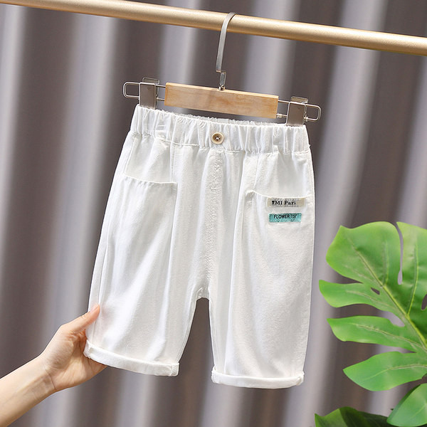 Ежедневни детски панталони с 3/4 дължина и ластик