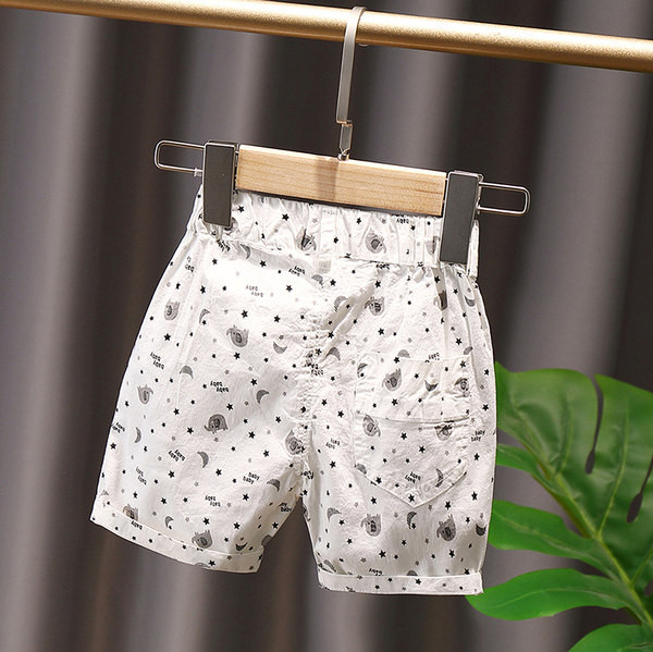 Ежедневни детски летни панталони с връзки и джобове