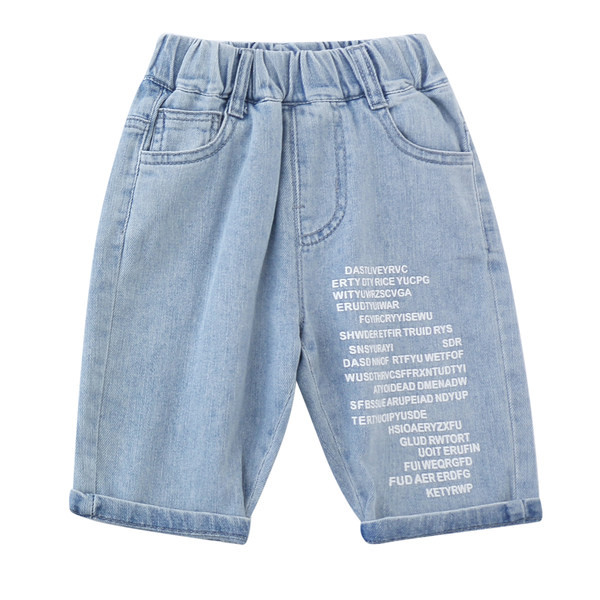 Ежедневни дънки с ластична талия и надписи