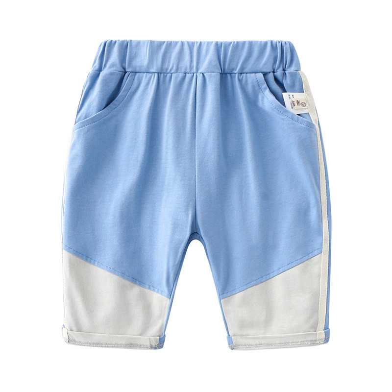 Нов модел детски шорти за момчета с връзки, джобове и надпис