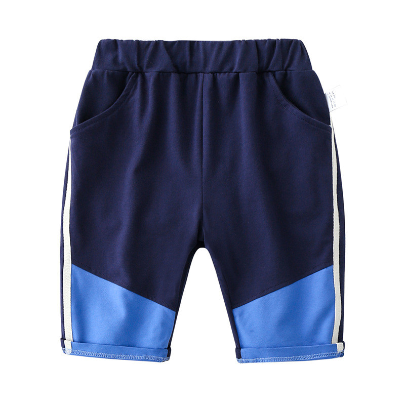 Нов модел детски шорти за момчета с връзки, джобове и надпис