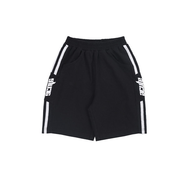 Детски къси панталони с кант и ластична талия 