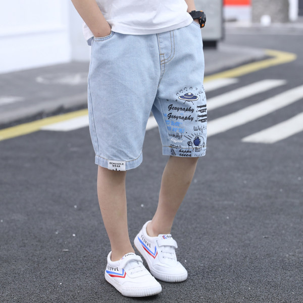 Летни дънки за момчета с надписи