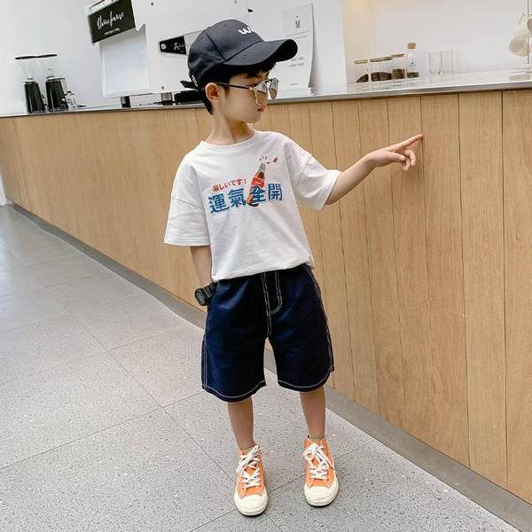 Детски къси  панталони с джобове за момчета