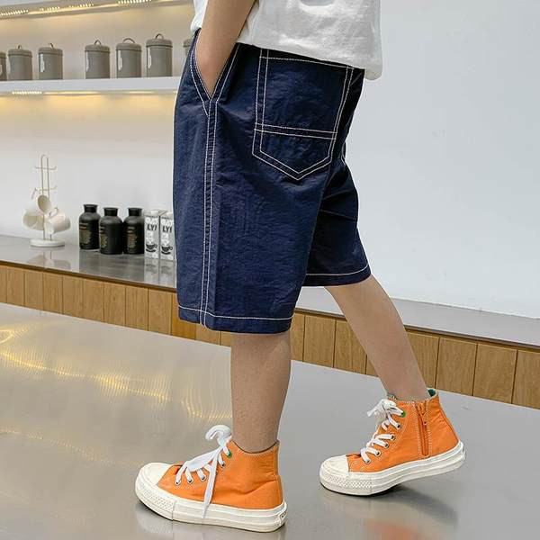 Детски къси  панталони с джобове за момчета