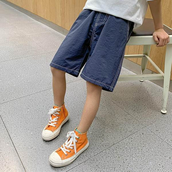 Детски къси  панталони с джобове за момчета