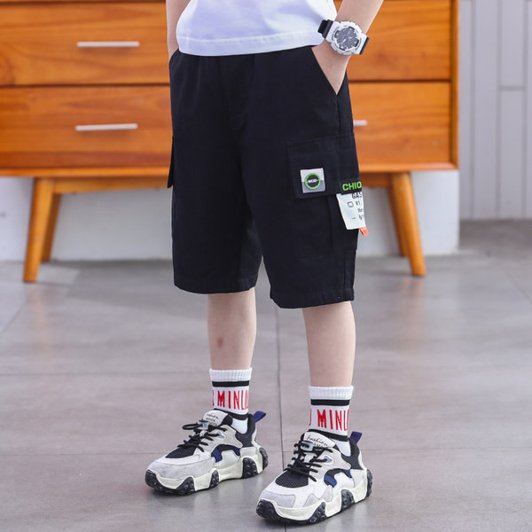 Нов модел летни панталони със странични  джобове за момчета