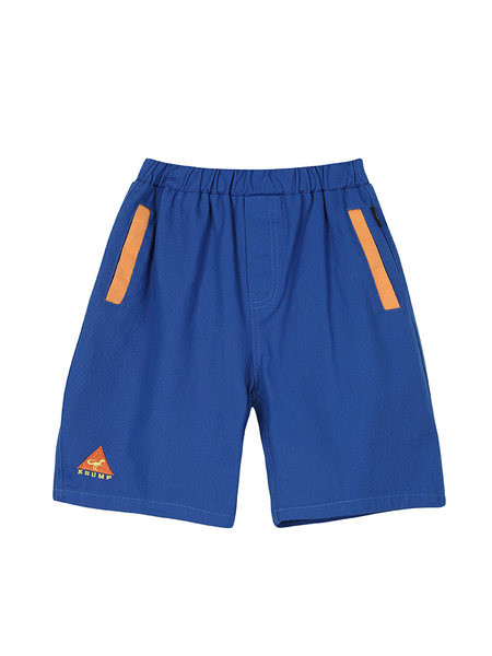 Къси детски панталони за момчета-в син цвят