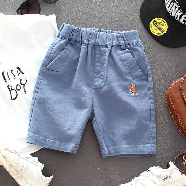 Детски къси панталони с бродерия динозавър
