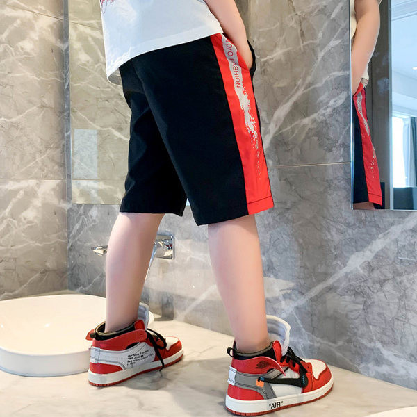 Детски къси панталони с 3/4 дължина и надпис