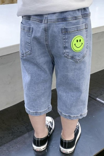 Детски дънки с джобове и 7/8 дължина за момчета