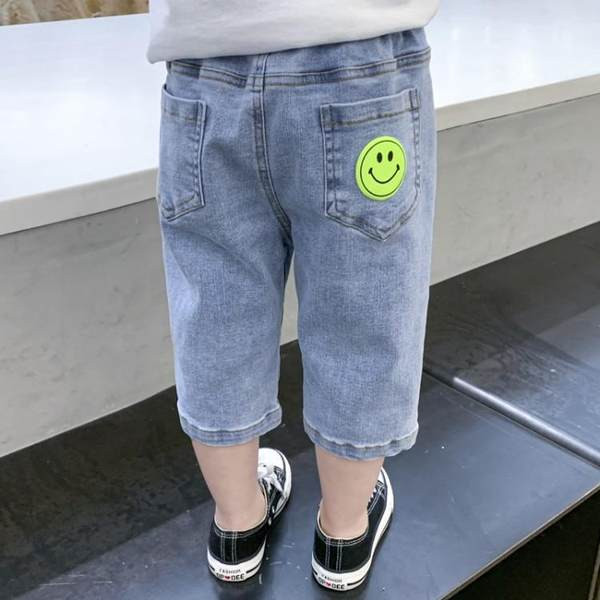 Детски дънки с джобове и 7/8 дължина за момчета