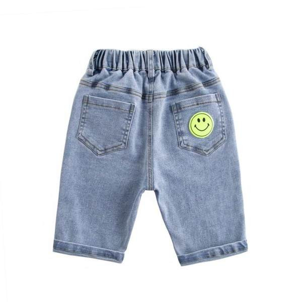 Детски дънки с джобове и 7/8 дължина за момчета