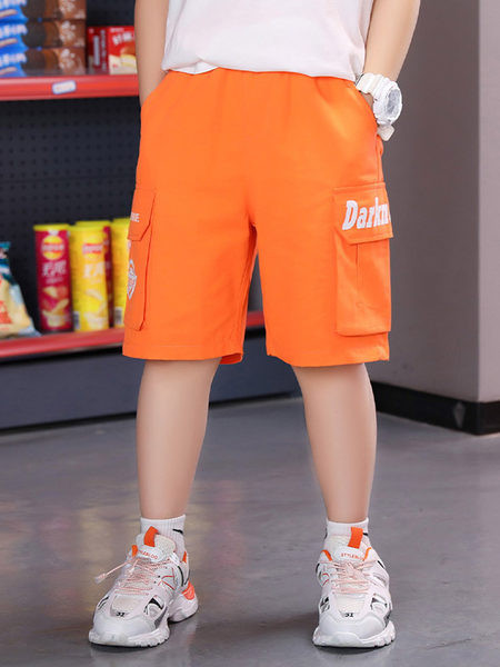 Детски къси панталони с ластична талия и джобове