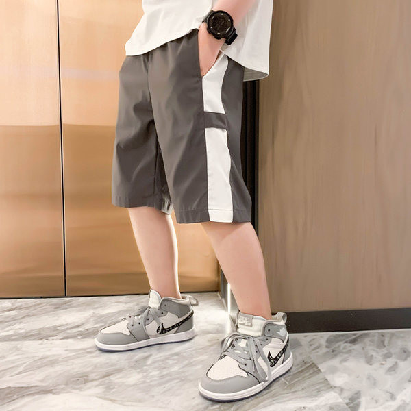 Детски спортни къси панталони с джобове за момчета 