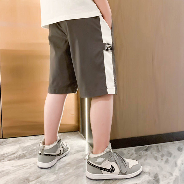 Детски спортни къси панталони с джобове за момчета 