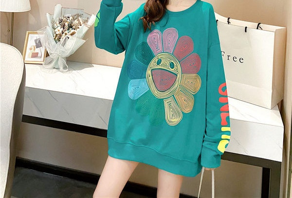 Дамска блуза с апликация и дълъг ръкав за бременни жени