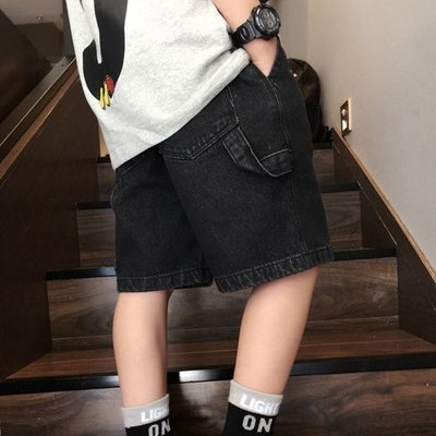 Детски къси дънки с джобове в два цвята-за момчета