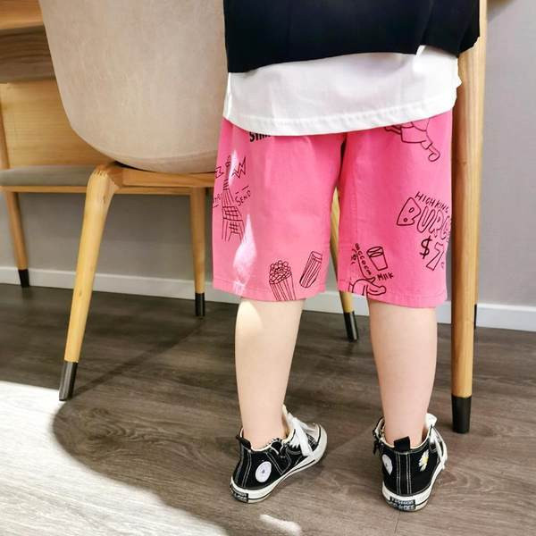 Ежедневни къси панталони с апликация-за момчета