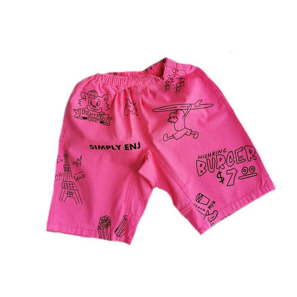 Ежедневни къси панталони с апликация-за момчета