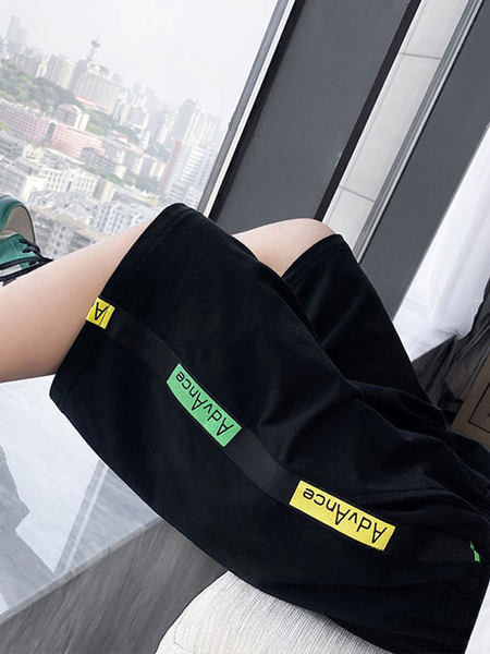 Детски спортни панталони с ластична талия и надписи