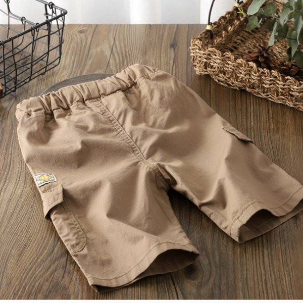 Детски 3/4 панталон с връзки и джоб 