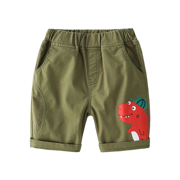 Нов модел детски шорти за момчета с щампа динозавър