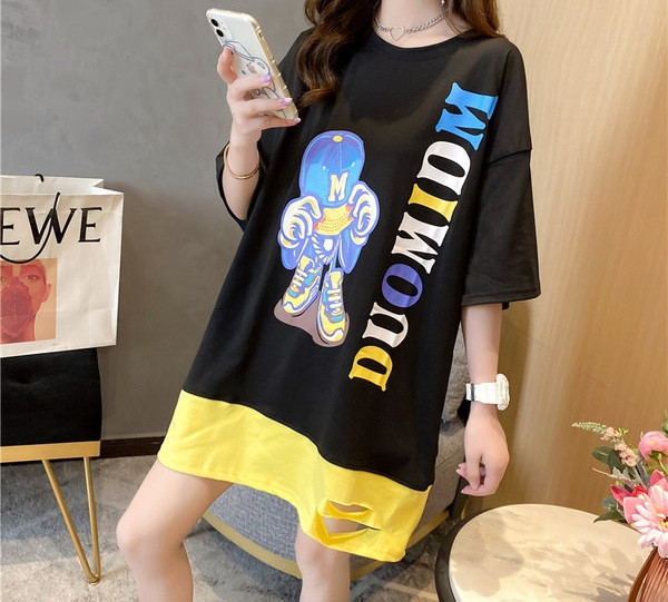 Moteriška moderni ilga palaidinė su užrašu nėščiosioms