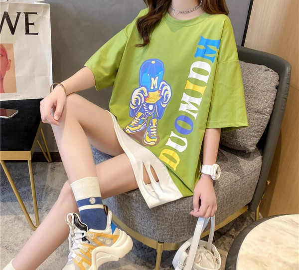 Moteriška moderni ilga palaidinė su užrašu nėščiosioms