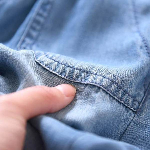 Детски 3/4 панталони с джобове и ластик