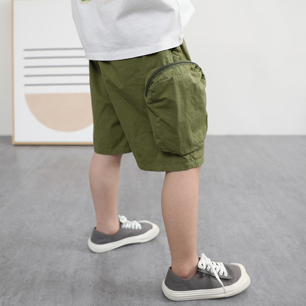 Детски къси летни панталони с джобове 